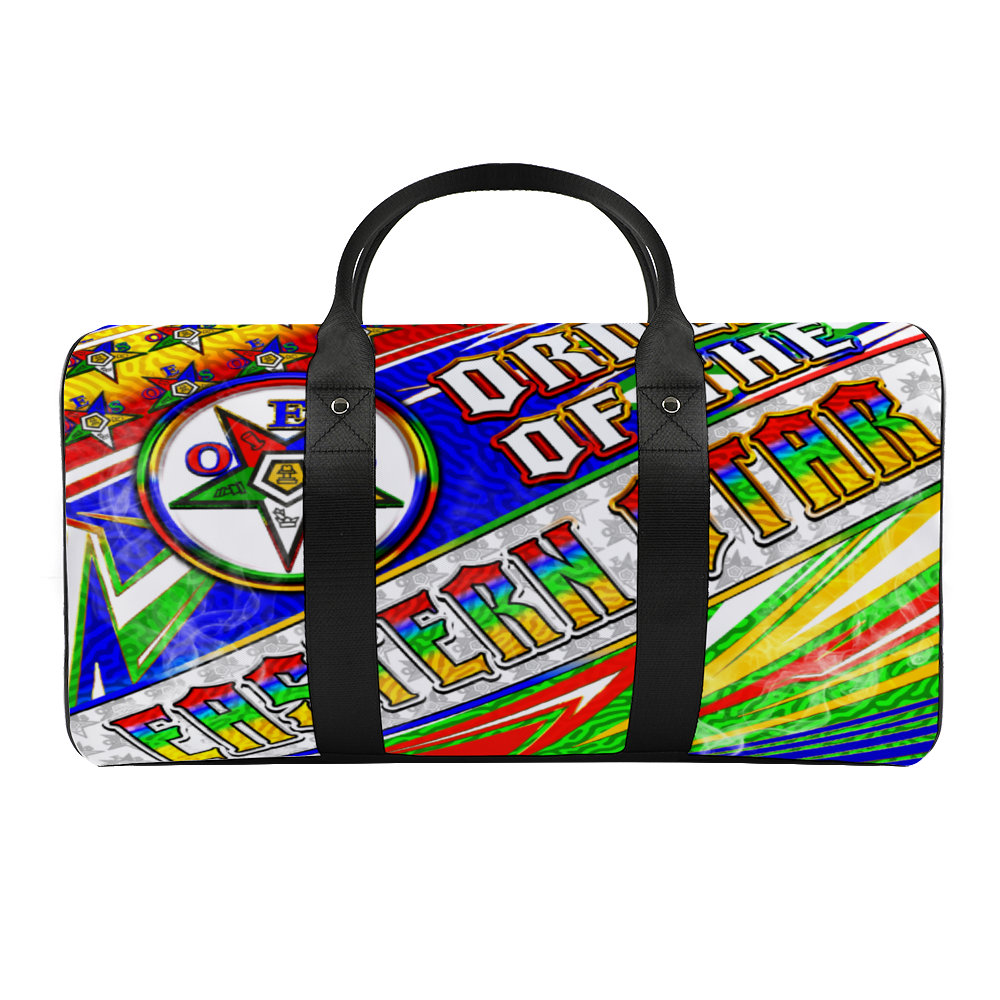 Blue Sky, OES, Sisterhood, Eastern Star, Sorority, Sistar, Masonic, Masonry Travel Bag Black (Small)