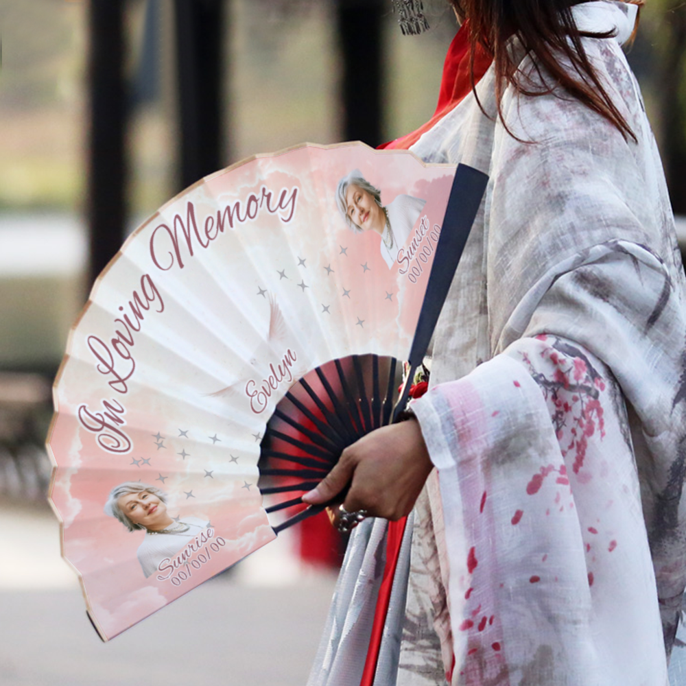 Memorial Hand-held Folding Fan #1