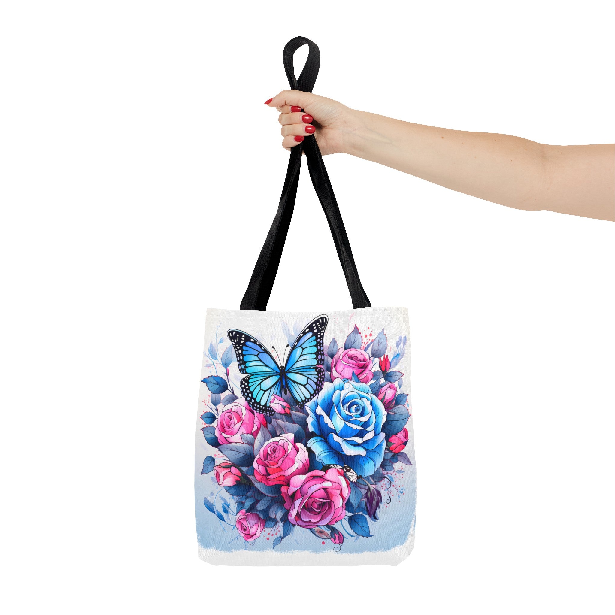 Pink & Blue Butterfly Tote Bag (AOP)