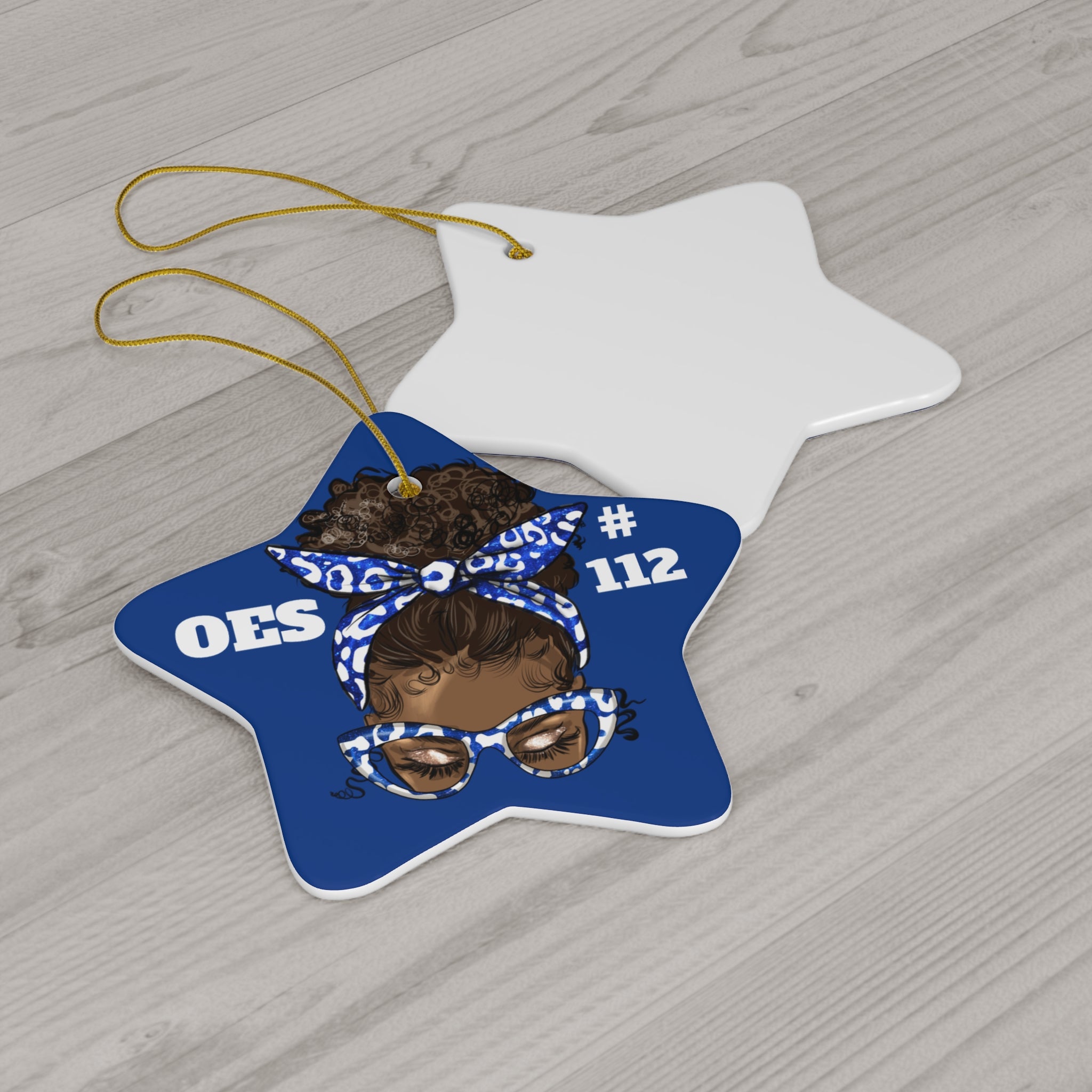 OES Ceramic Ornament - Order of the Eastern Star Christmas Gift Exchange