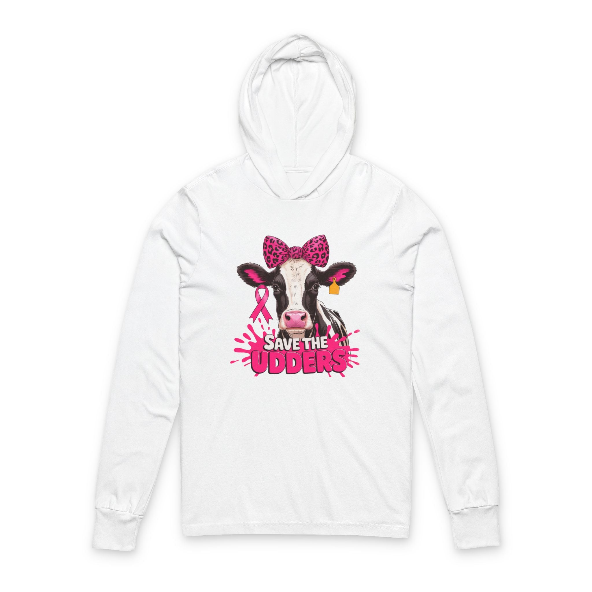 Save the Udders Unisex Hoodie, Funny Cow Hoodie, Breast Cancer Awareness Tee, Cute Animal Lover Gift, Unique Farm Apparel
