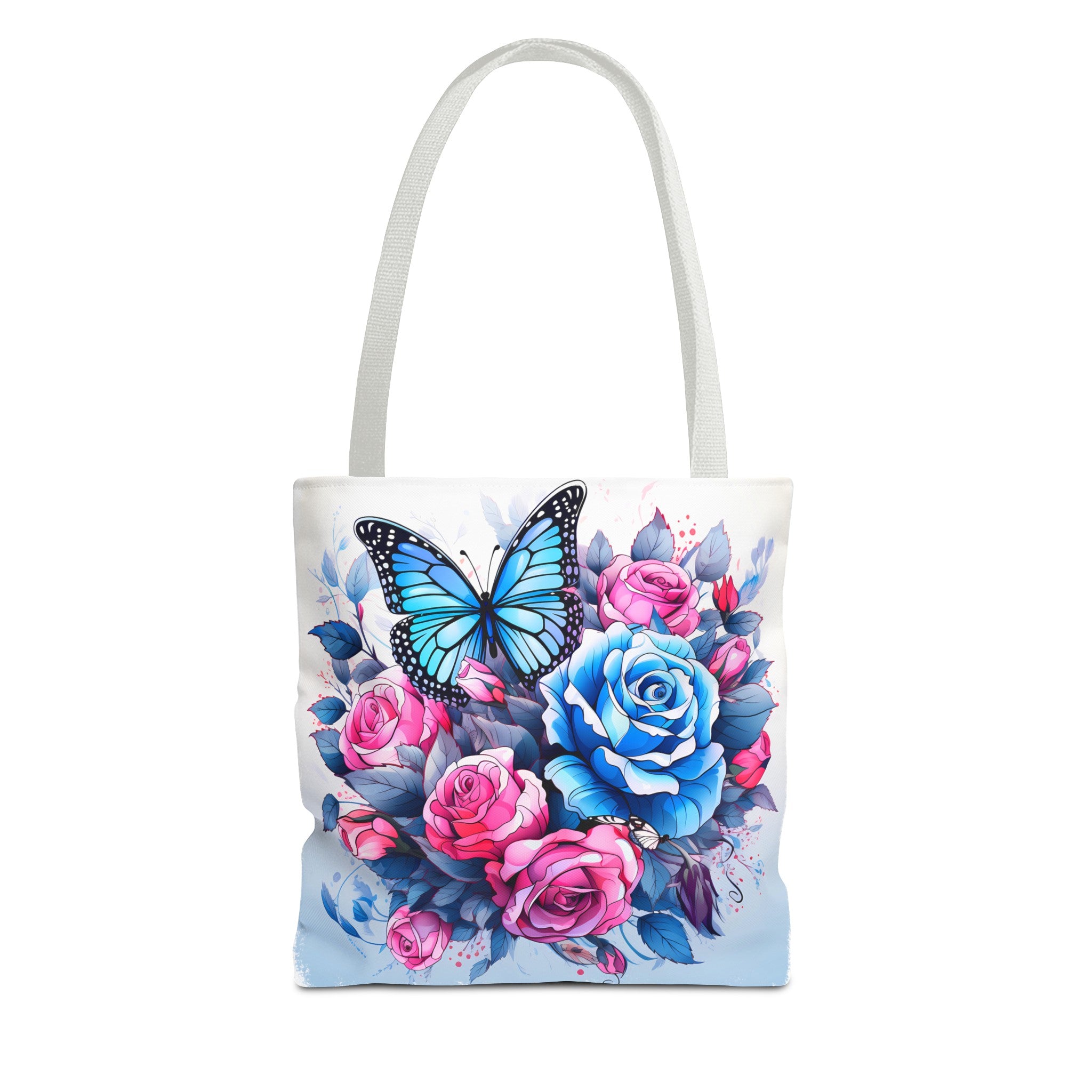 Pink & Blue Butterfly Tote Bag (AOP)