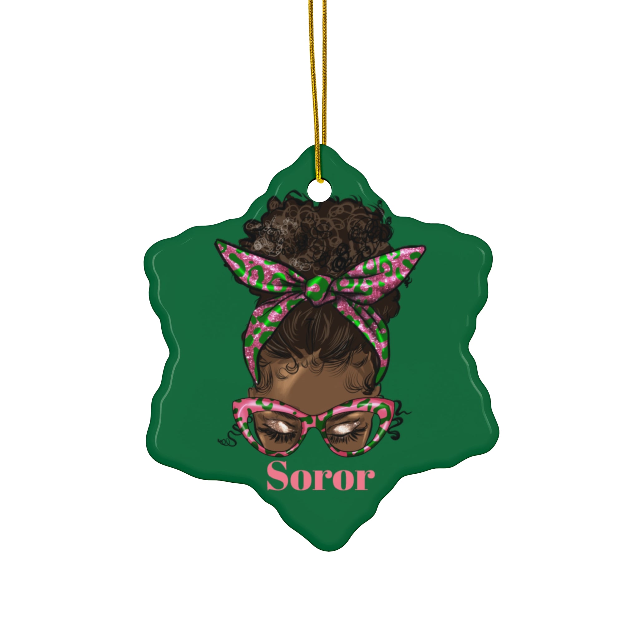 AKA, Sorority Ceramic Ornament -   Christmas Gift Exchange