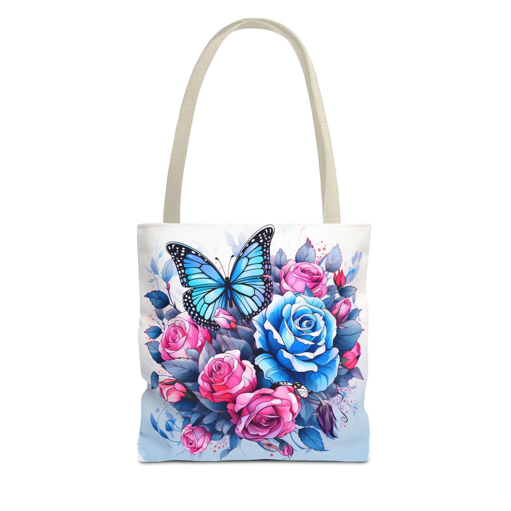 Pink & Blue Butterfly Tote Bag (AOP)