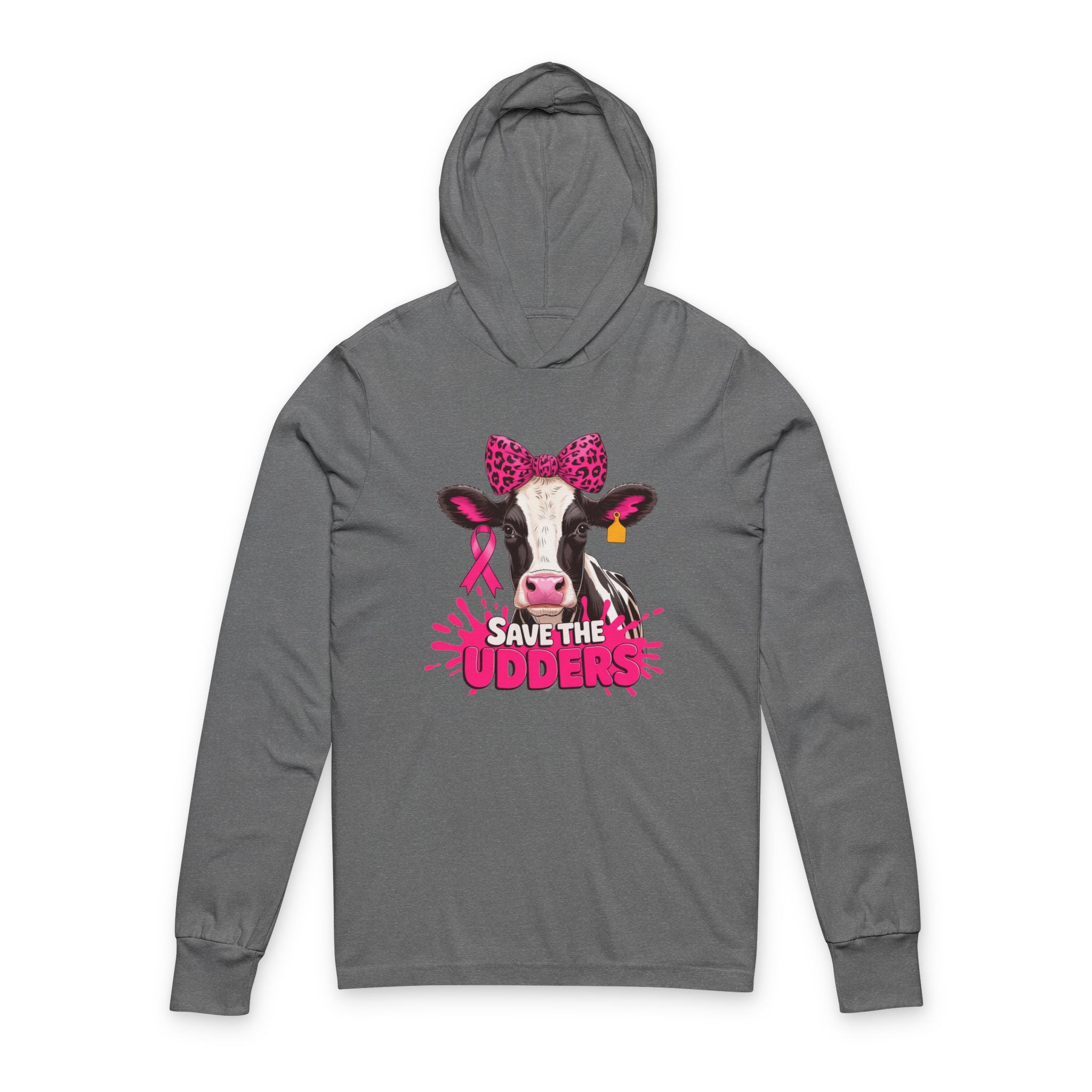 Save the Udders Unisex Hoodie, Funny Cow Hoodie, Breast Cancer Awareness Tee, Cute Animal Lover Gift, Unique Farm Apparel