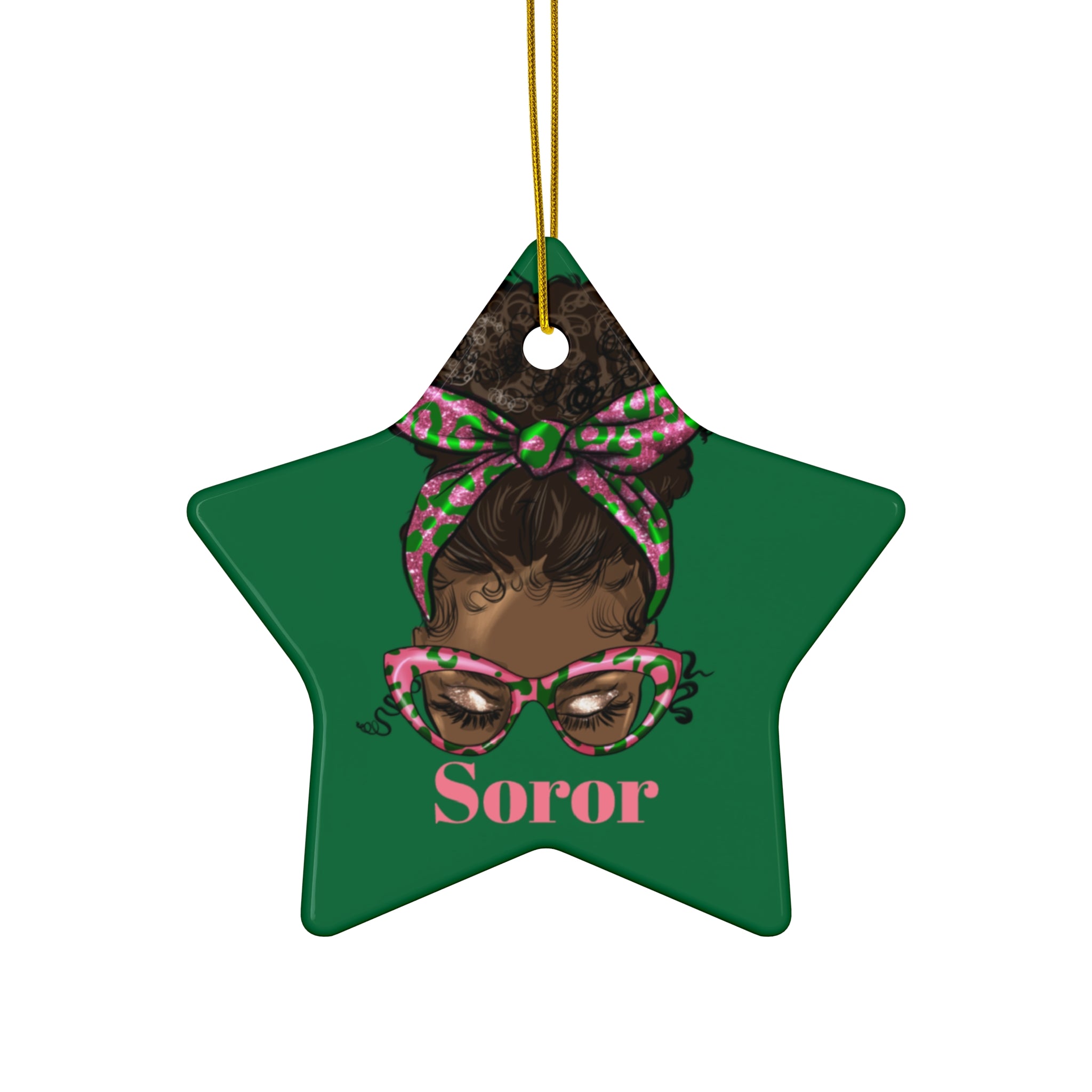AKA, Sorority Ceramic Ornament -   Christmas Gift Exchange