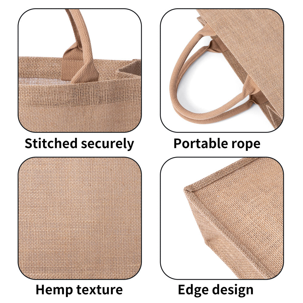 Order of the Golden Circle Reusable Jute Burlap Tote Bag, OES,
