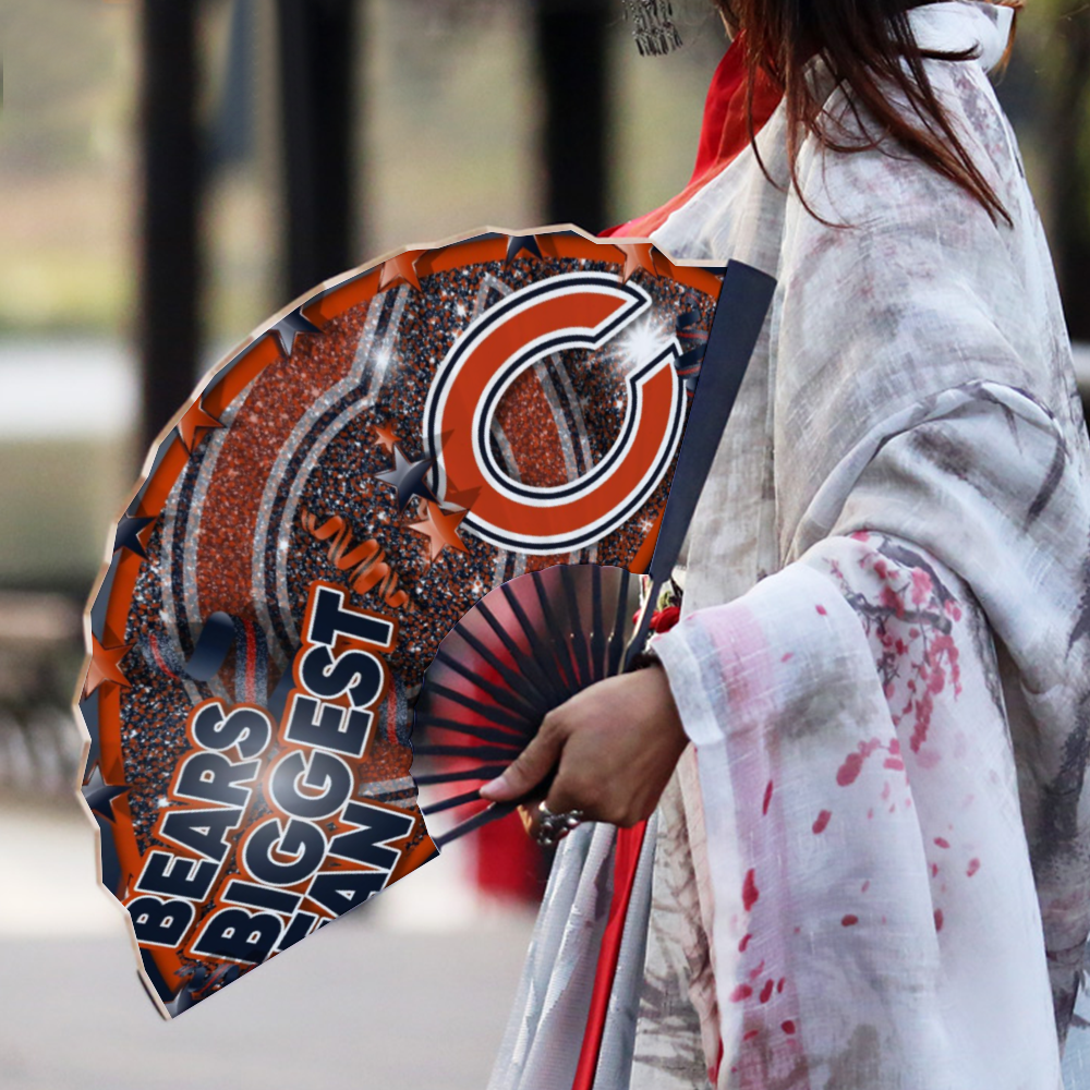Bears Biggest Fan Retro Hand-held Folding Fan