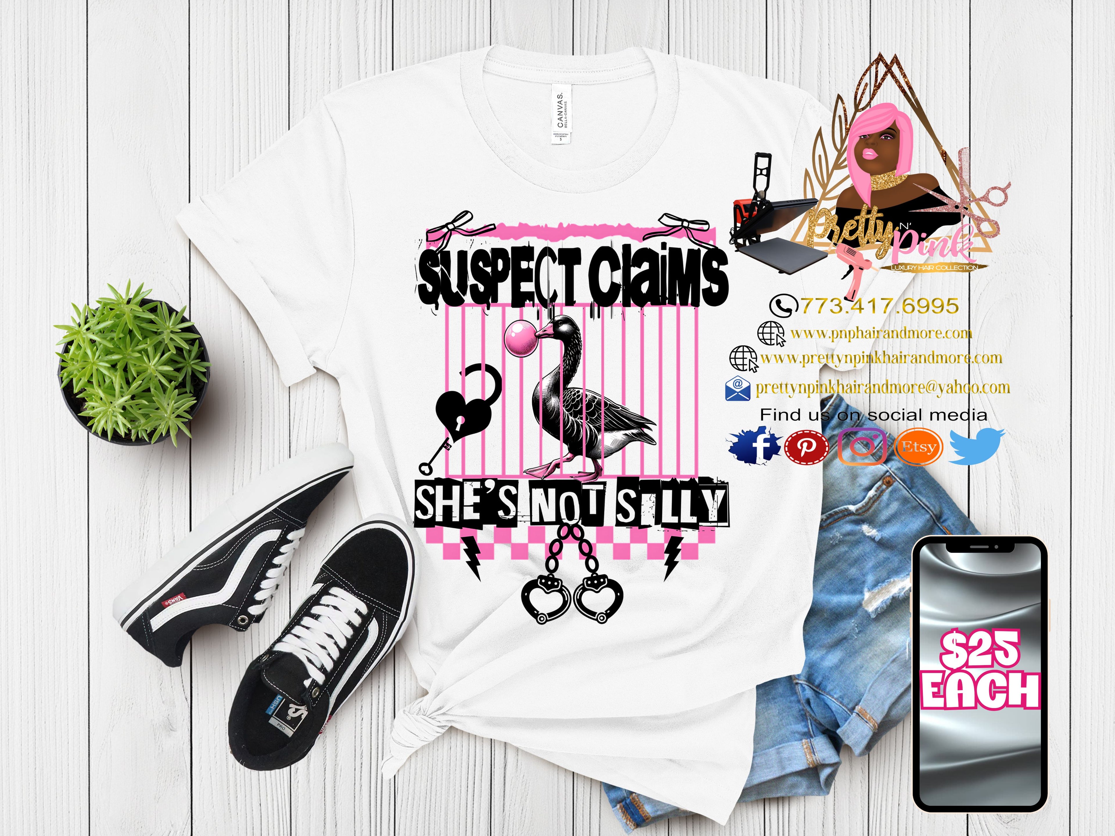 Suspect Claims Black & White