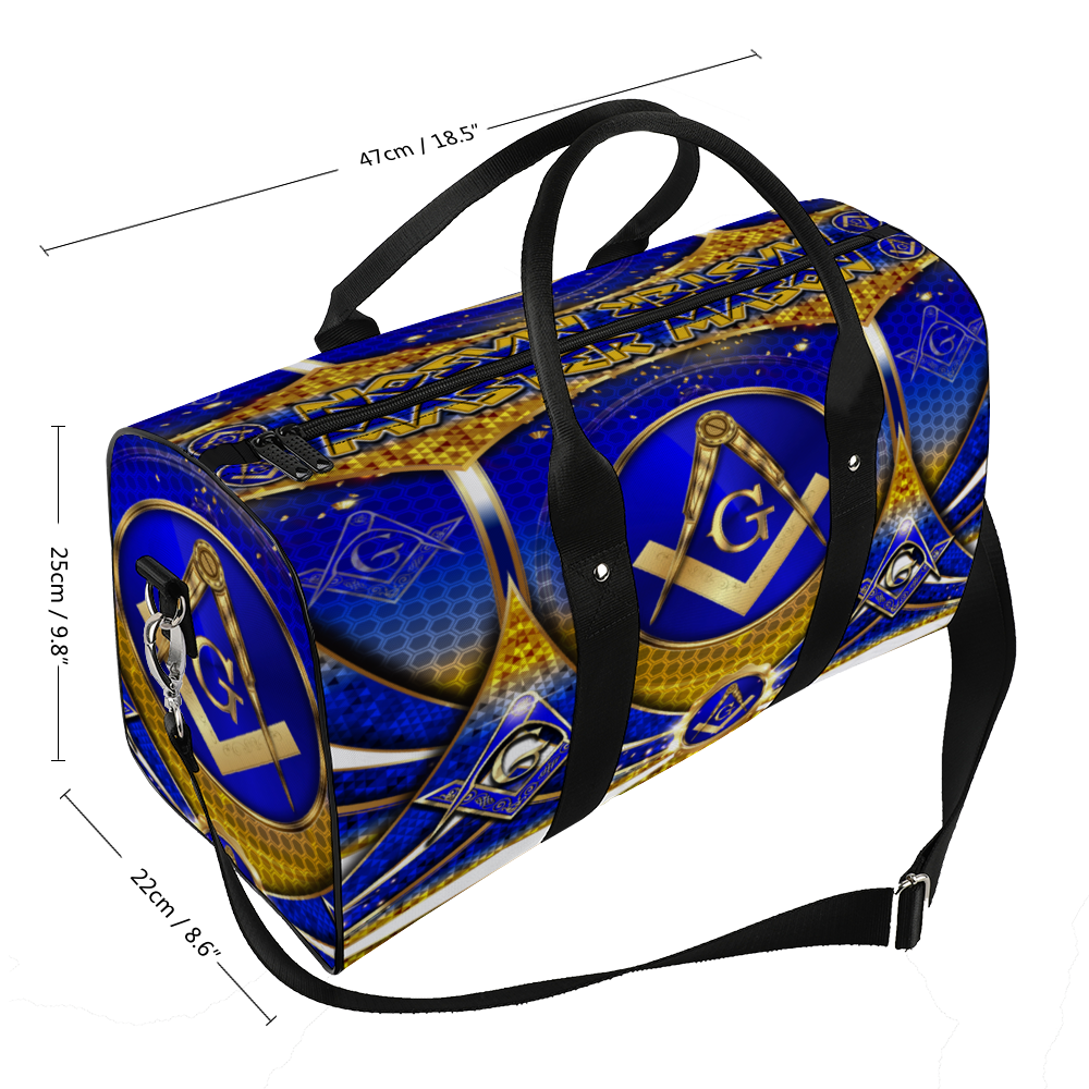 Master Mason, Masonry, Masonic, PHA, Scottish Rite, Large Travel Luggage Gym Bags Duffel Bags