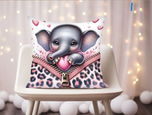 a stuffed animal that is sitting on a chair
