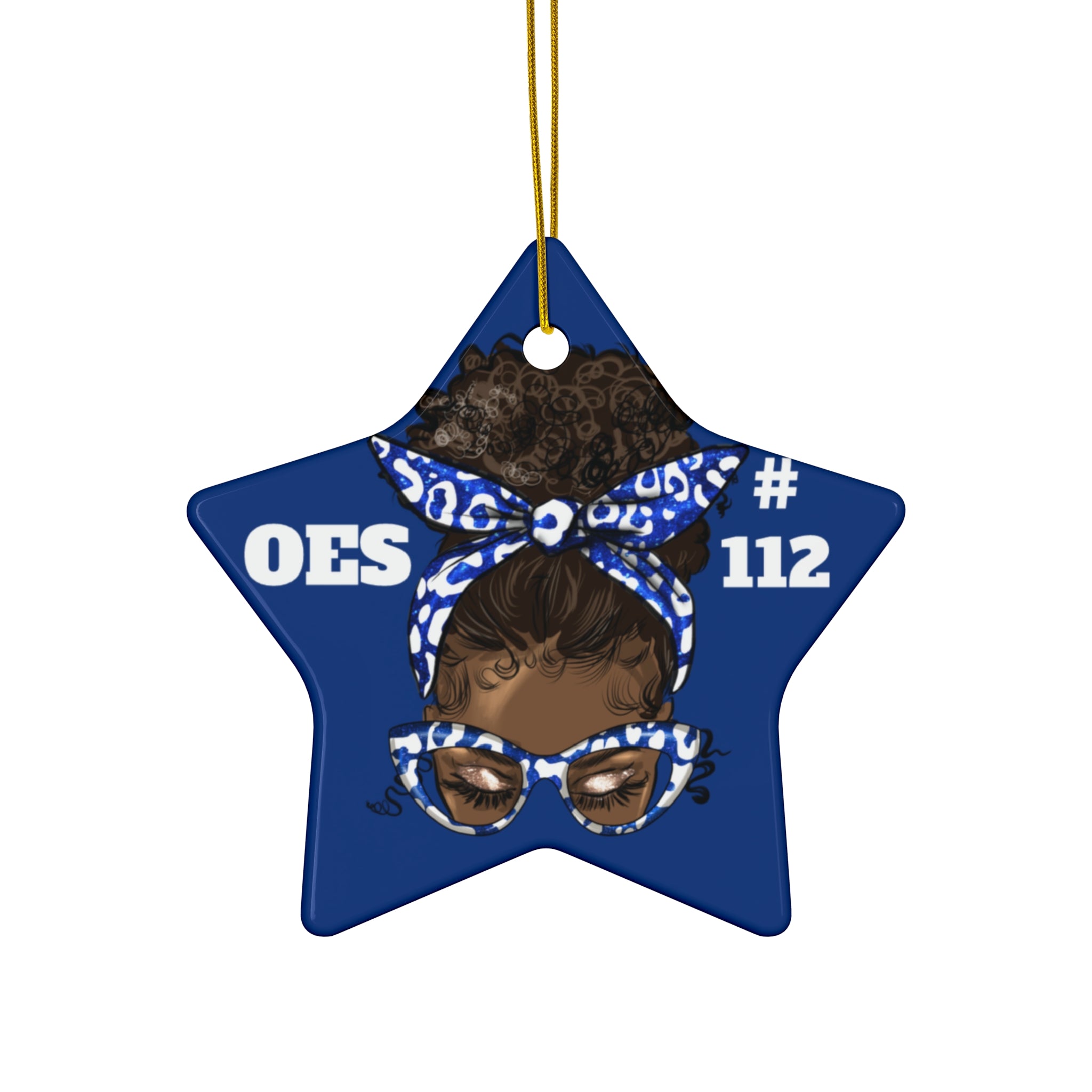 OES Ceramic Ornament - Order of the Eastern Star Christmas Gift Exchange