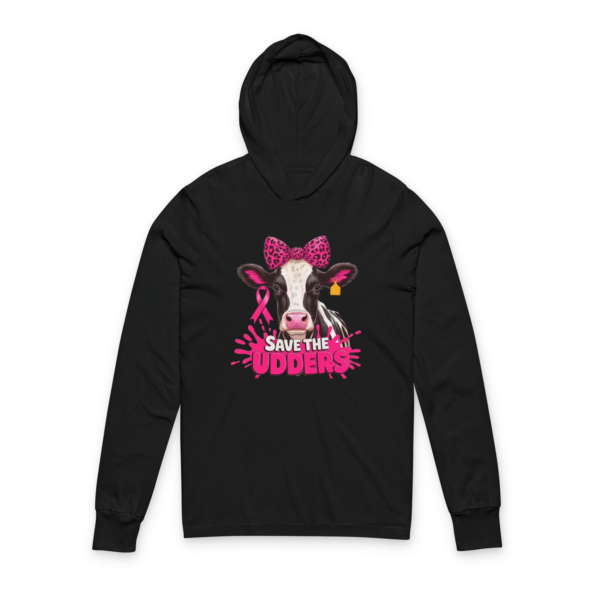 Save the Udders Unisex Hoodie, Funny Cow Hoodie, Breast Cancer Awareness Tee, Cute Animal Lover Gift, Unique Farm Apparel