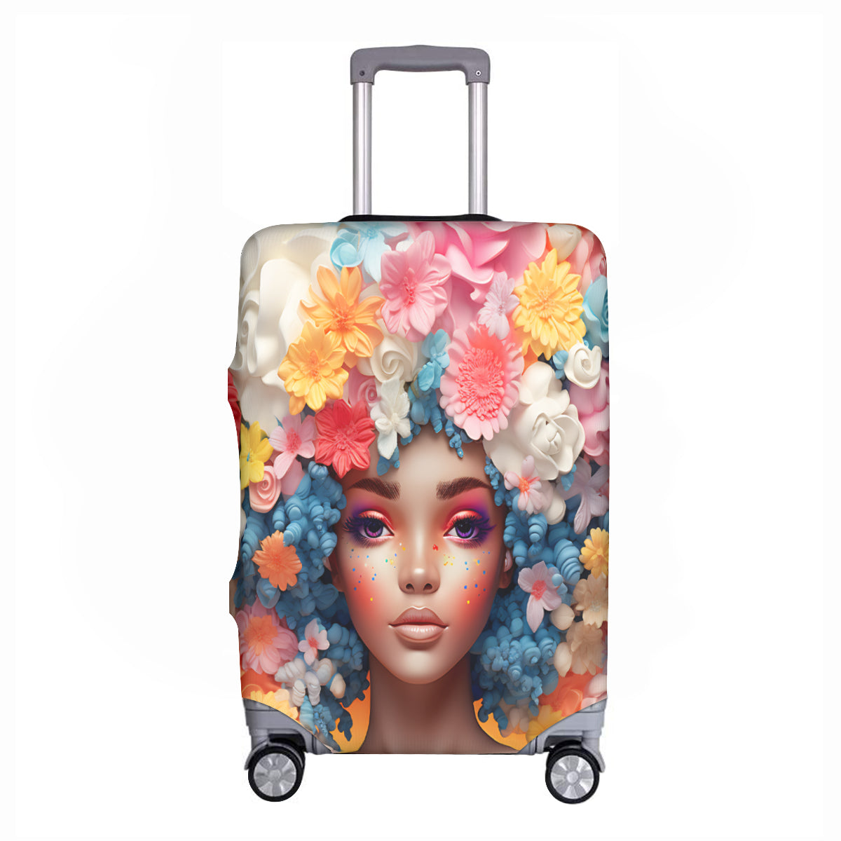 3D Afro Princess in crown Tumbler Wrap 18 | Pretty N Pink Hair & More