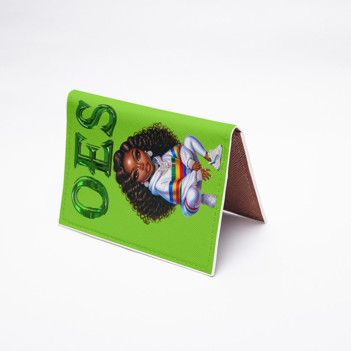 Green OES Wheels Up Passport Cover