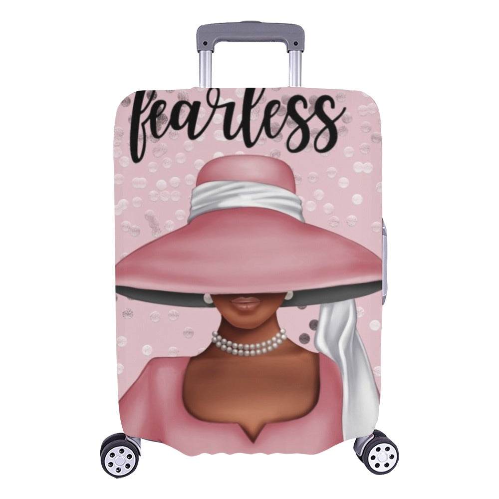 Pink Church Lady Luggage Cover Luggage Cover/Large 26"-28" | Luggage Cover (Large) | e-joyer