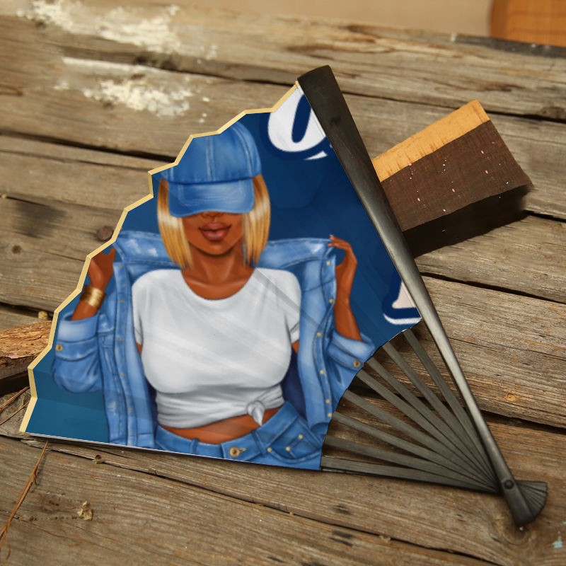 OES Trail Ride Fan Retro Hand-held Folding Fan