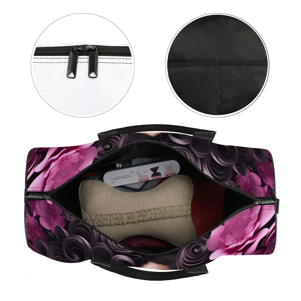 Maroon Large Travel Luggage Gym Bags Duffel Bags