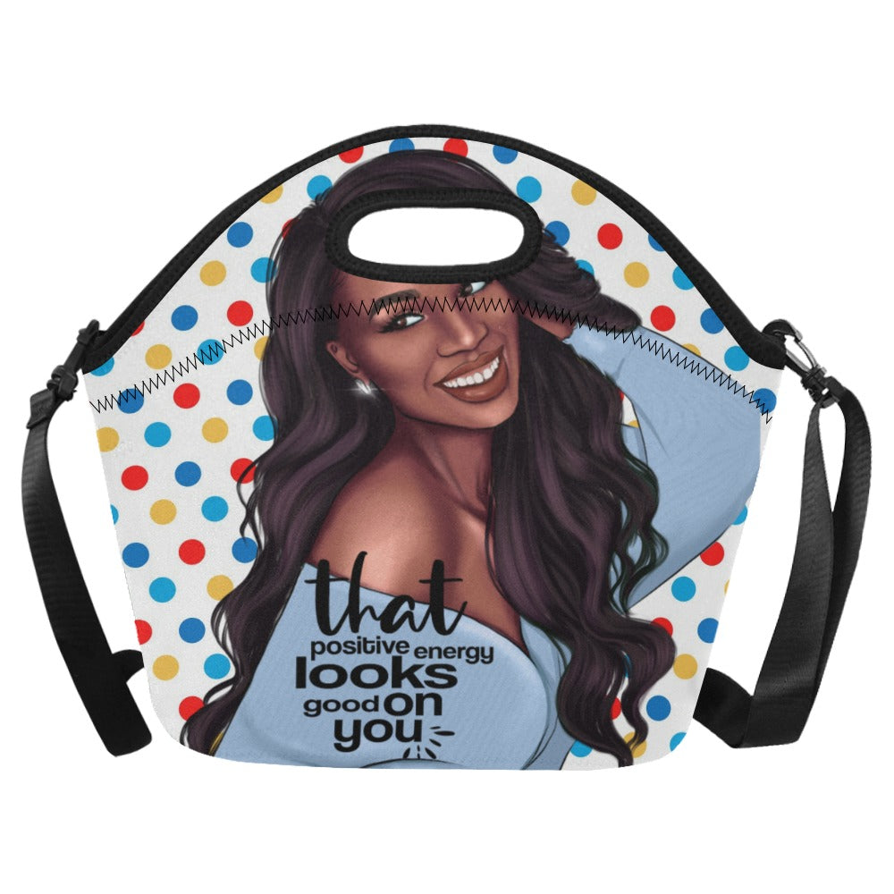 a woman in a dress holding a cell phone