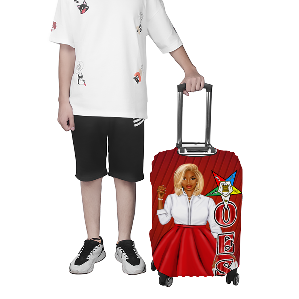 Red OES Luggage Case Covers Travel Suitcase Covers