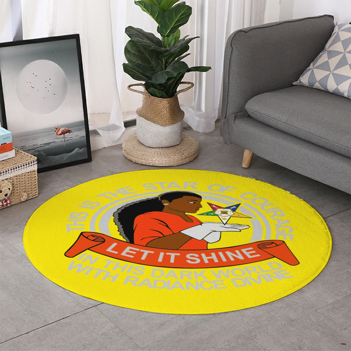 a yellow frisbee sitting on top of a table