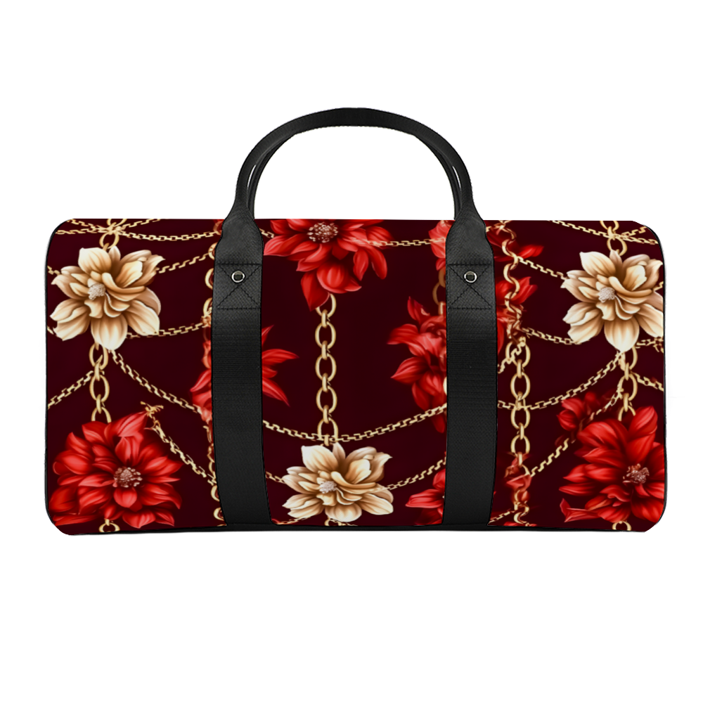 Red Chains Large Travel Luggage Gym Bags Duffel Bags
