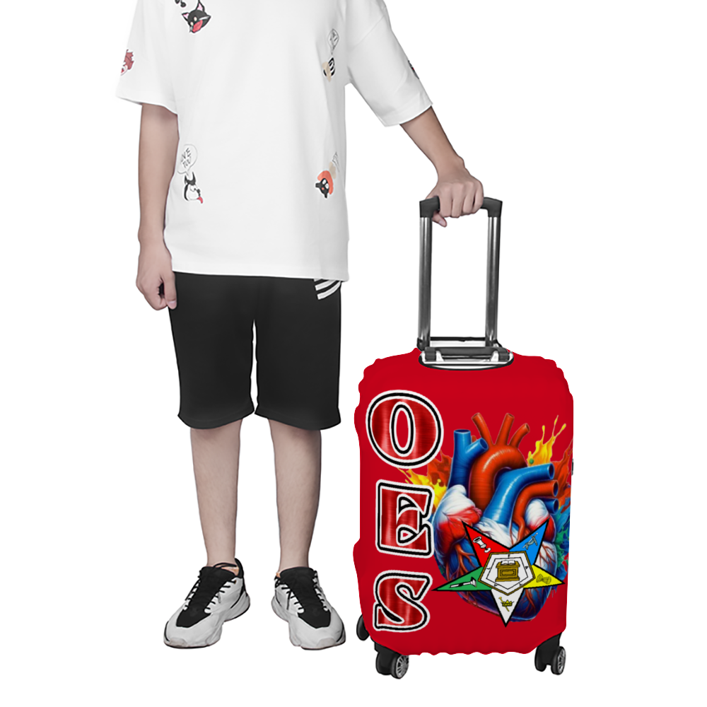 OES Heartbeat Luggage Case Covers Travel Suitcase Covers