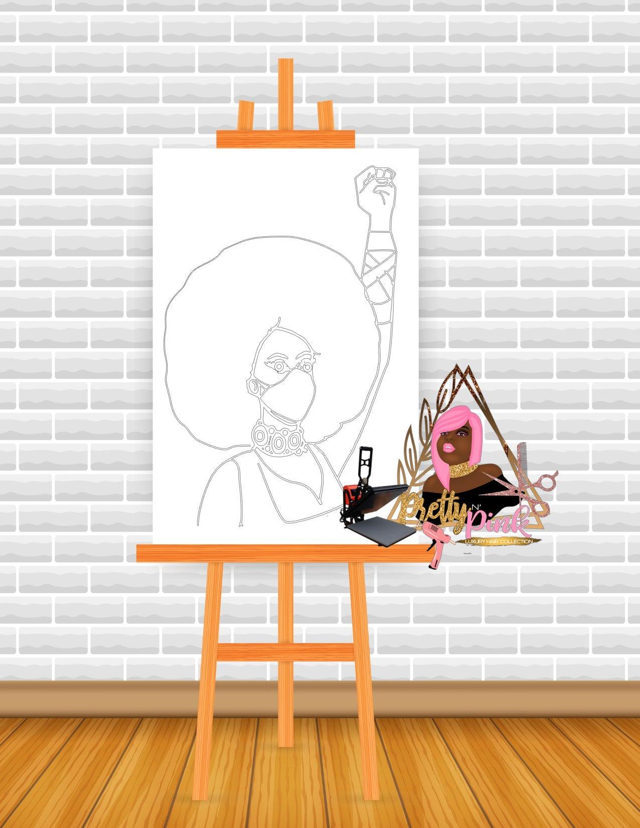 Sip & Paint Canvas, & Party Collection - Pretty N Pink Hair & More