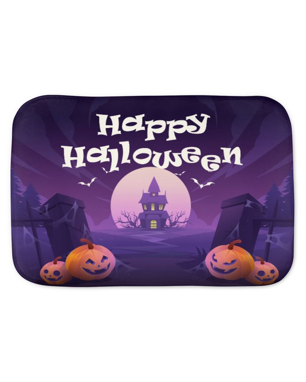 Spooky halloween mats Bath Mats