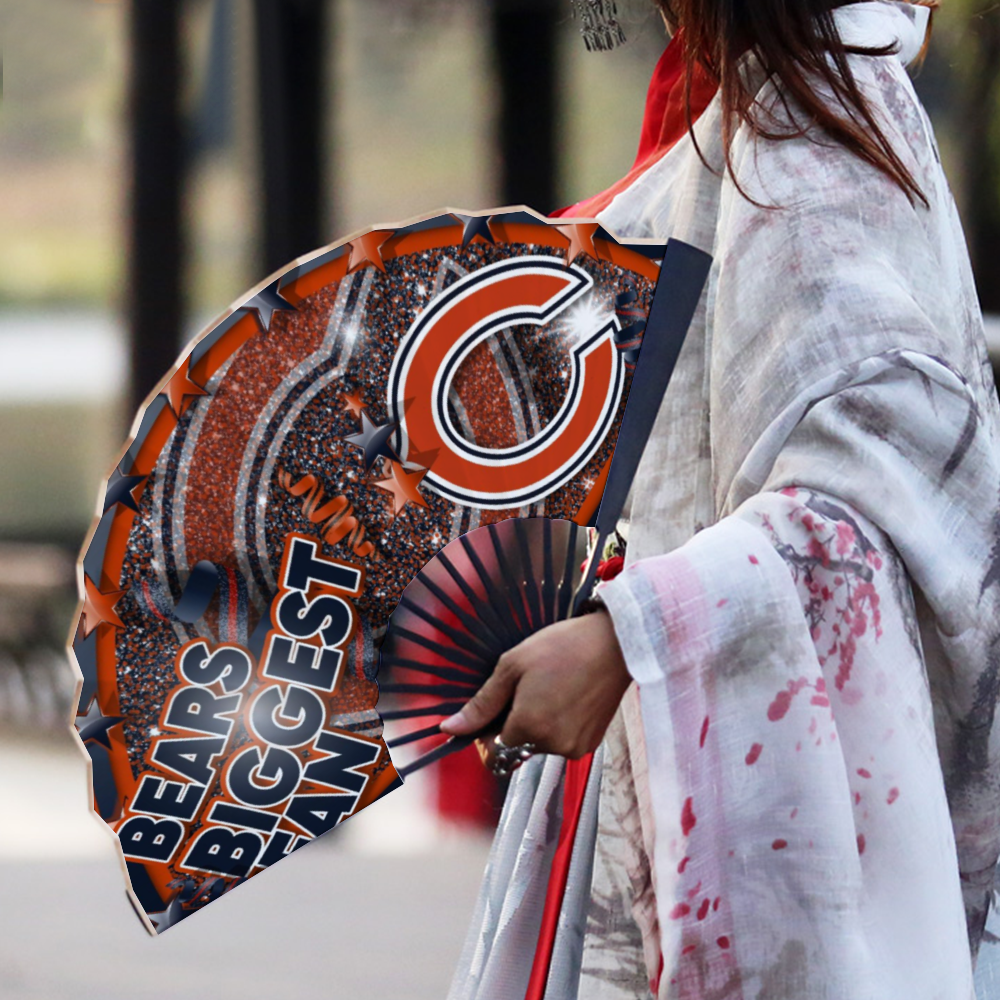 Chicago Bears Fan Retro Hand-held Folding Fan