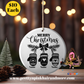 Family Christmas Ornament 2,3,4 person Ornament