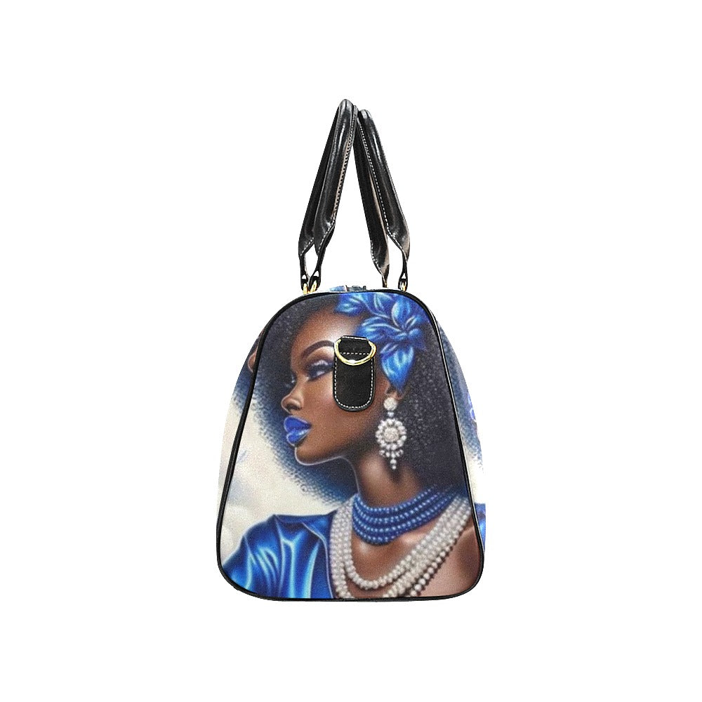 Blue Sky, OES, Sisterhood, Eastern Star, Sorority, Sistar, Masonic, Masonry Travel Bag Black (Small)