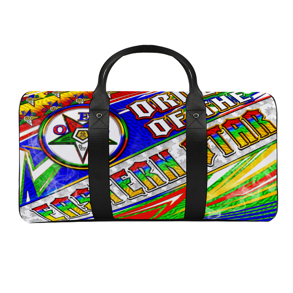 Blue Sky, OES, Sisterhood, Eastern Star, Sorority, Sistar, Masonic, Masonry Travel Bag Black (Small)