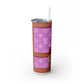 Light Pink Louie Skinny Tumbler with Straw, 20oz