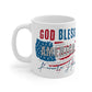 God Bless America, We Won't go Back, Kamala Harris, 2024 Presidential Election, DNC, Kamala for President, Vote, Mug 11oz