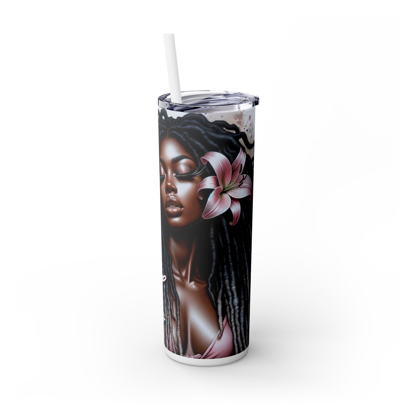 Tumbler with African American Women and Calle Lilly Design #4, 20oz