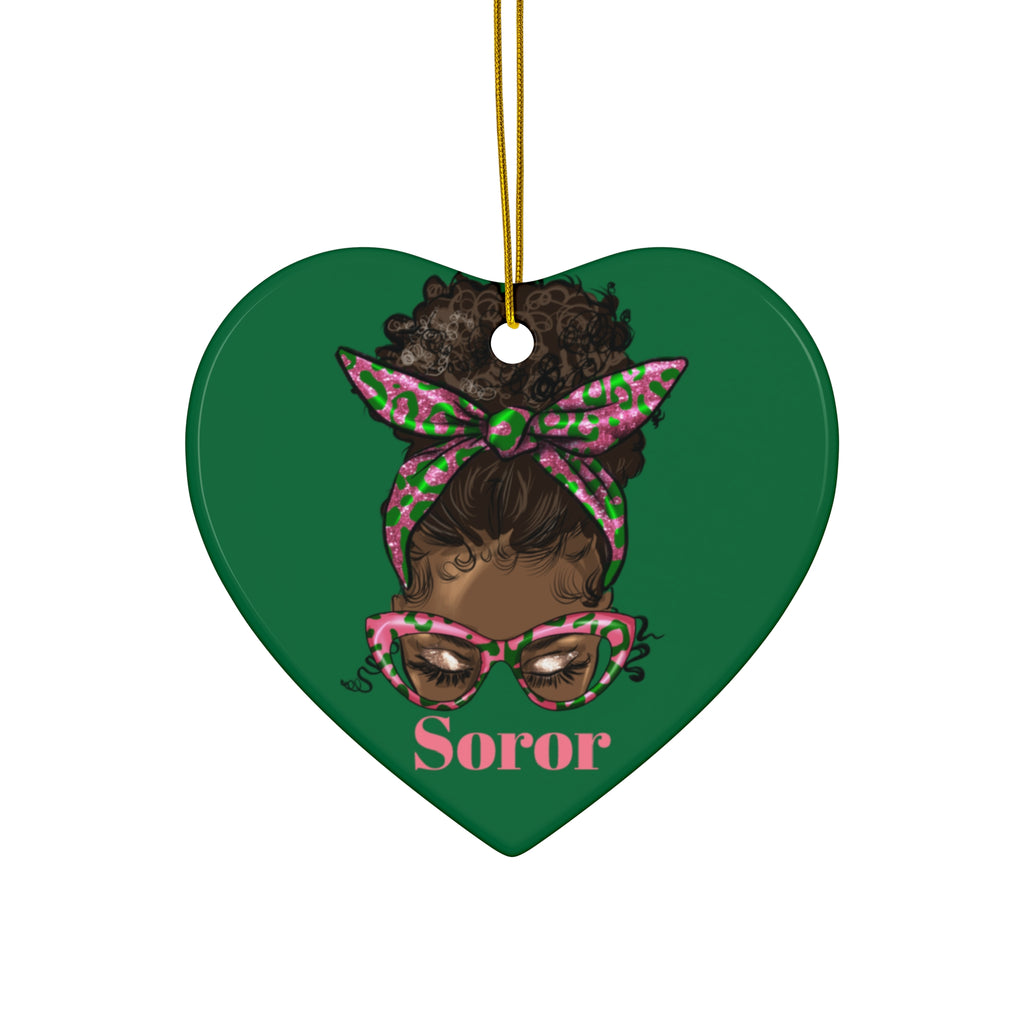 AKA, Sorority Ceramic Ornament -   Christmas Gift Exchange