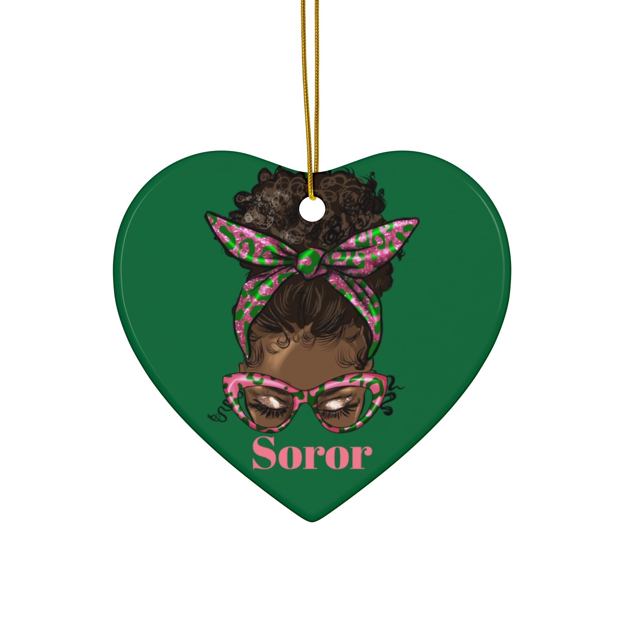 AKA, Sorority Ceramic Ornament -   Christmas Gift Exchange