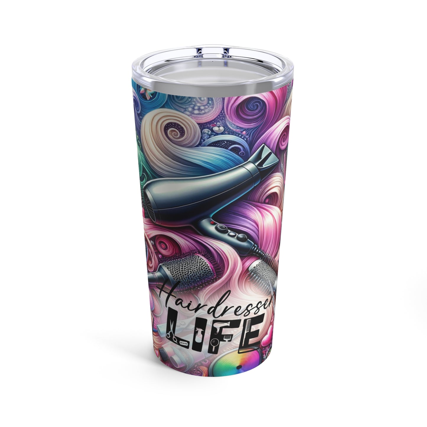 Hair Dresser Life, Hair Stylist, Beautician, Cosmetologist Life,  Stylist Life Tumbler 20oz | Mug | 20 oz, Bottles & Tumblers, Home & Living, Kitchen, Seasonal Picks, Stainless steel, Sublimation, TikTok, Travel, Tumblers, White base | Printify