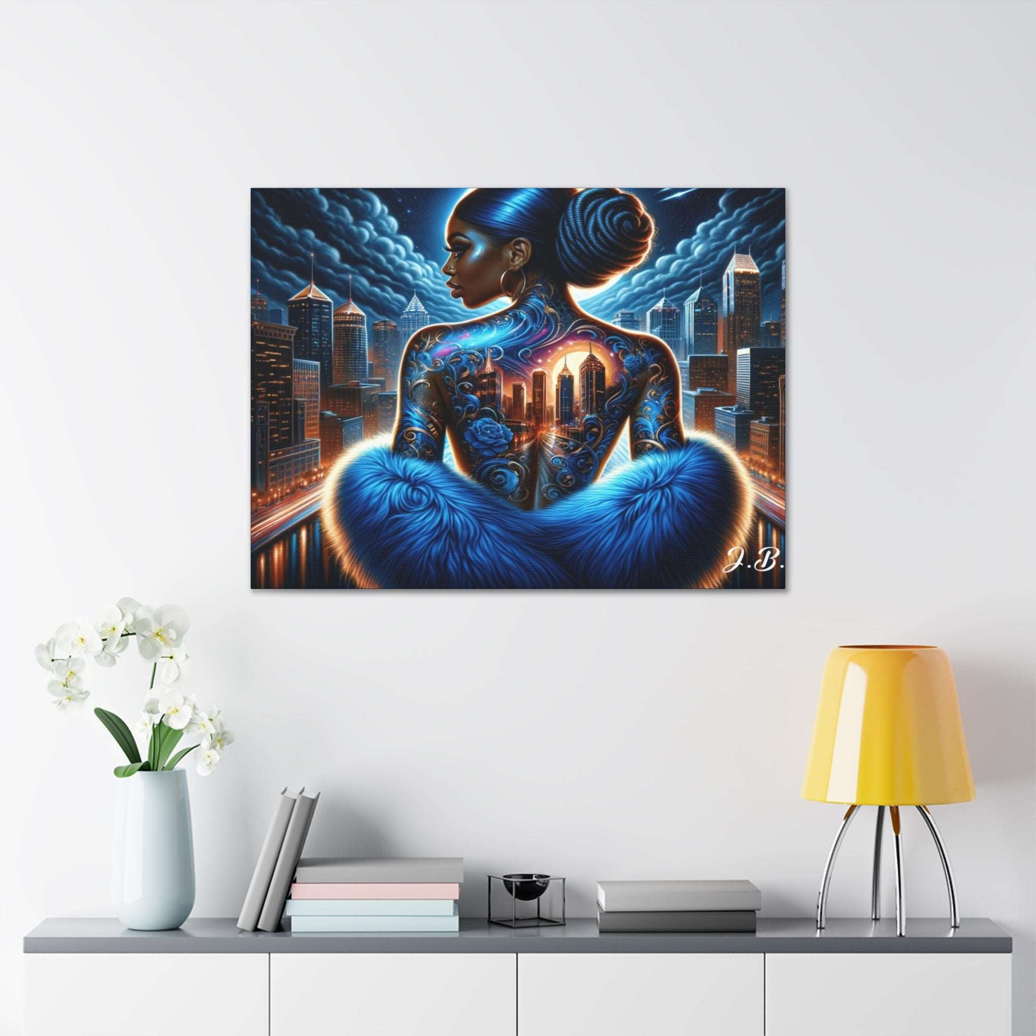 a picture of a man sitting on a chair 