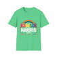 Kamala Harris Rainbow, Female President, Kama Harris for President, Kamala Harris, Unisex Softstyle T-Shirt