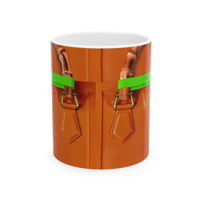 Gucci Orange Purse, Ceramic Mug, (11oz, 15oz) | Mug | 11oz, 15 oz, 15oz, Coffee Mugs, Home & Living, Kitchen, MK Purse Mug, Mugs, Sublimation, US Elections Season, Valentine's Day, White base, Yellow Purse Tumbler | Printify