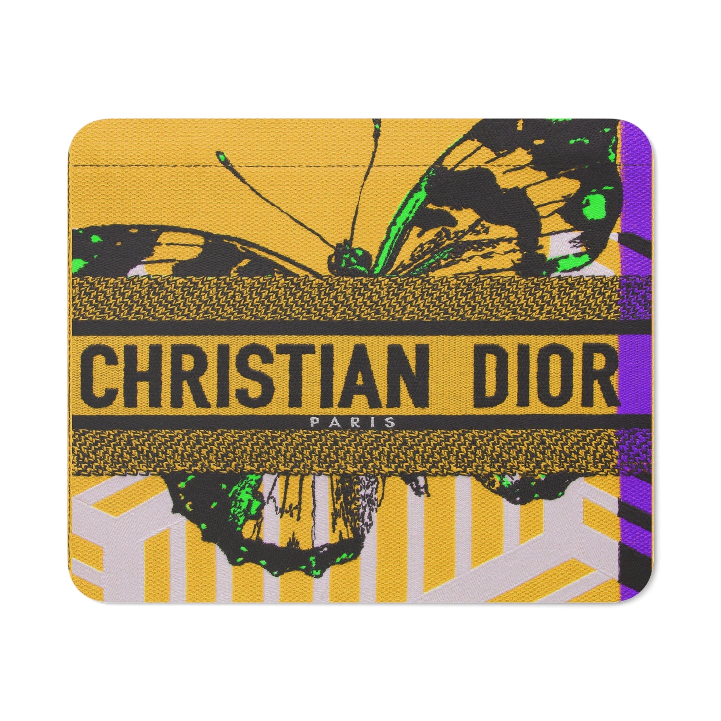 Dior Yellow Desk Mouse Pad | Home Decor | Accessories, Desk, Home & Living, Moschino, Mouse pad, Mouse Pads, Mousepad, Purse Template | Printify