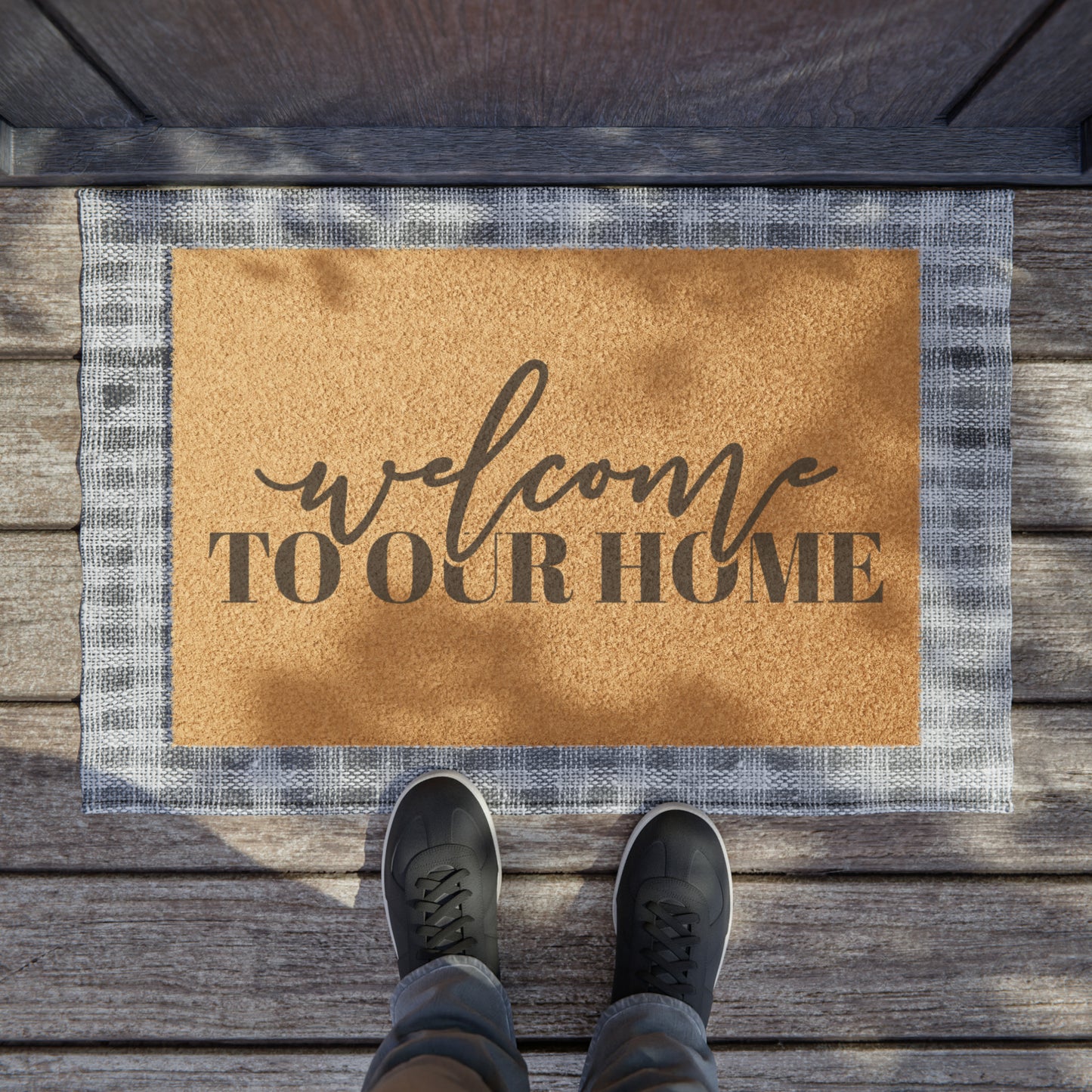 Welcome to our home Doormat, Funny Doormat