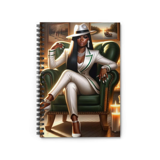 African American  Boss Lady 1 Spiral Notebook - Ruled Line | Paper products | Home & Living, Journals, Journals & Notebooks, Notebooks, Paper, Spiral, Stationery | Printify