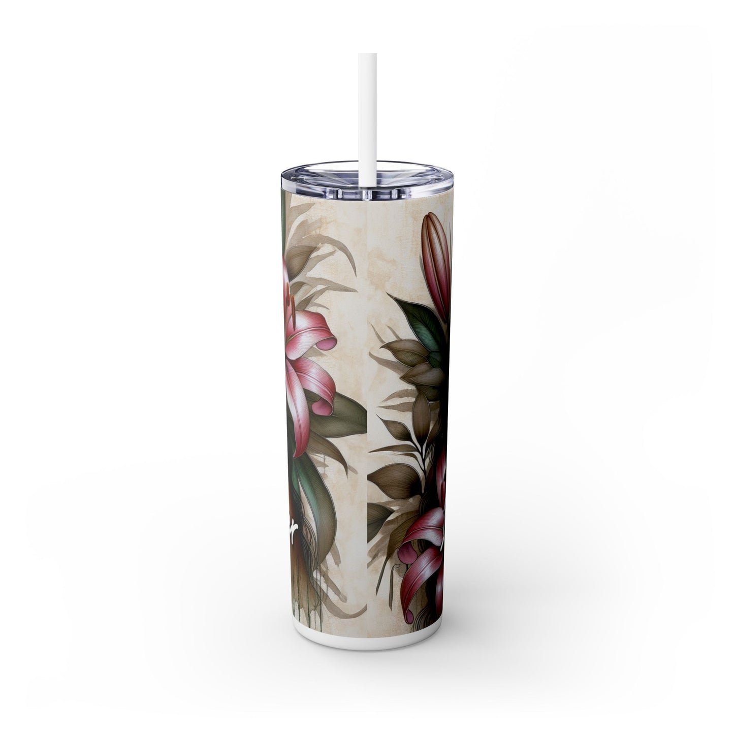 Tumbler with African American Women and Calle Lilly Design #02, 20oz