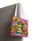 Hello Summer Cute Frog Tote Bag - Vibrant Beach Style for Summer Fun
