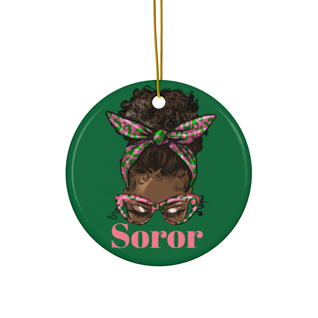 AKA, Sorority Ceramic Ornament -   Christmas Gift Exchange