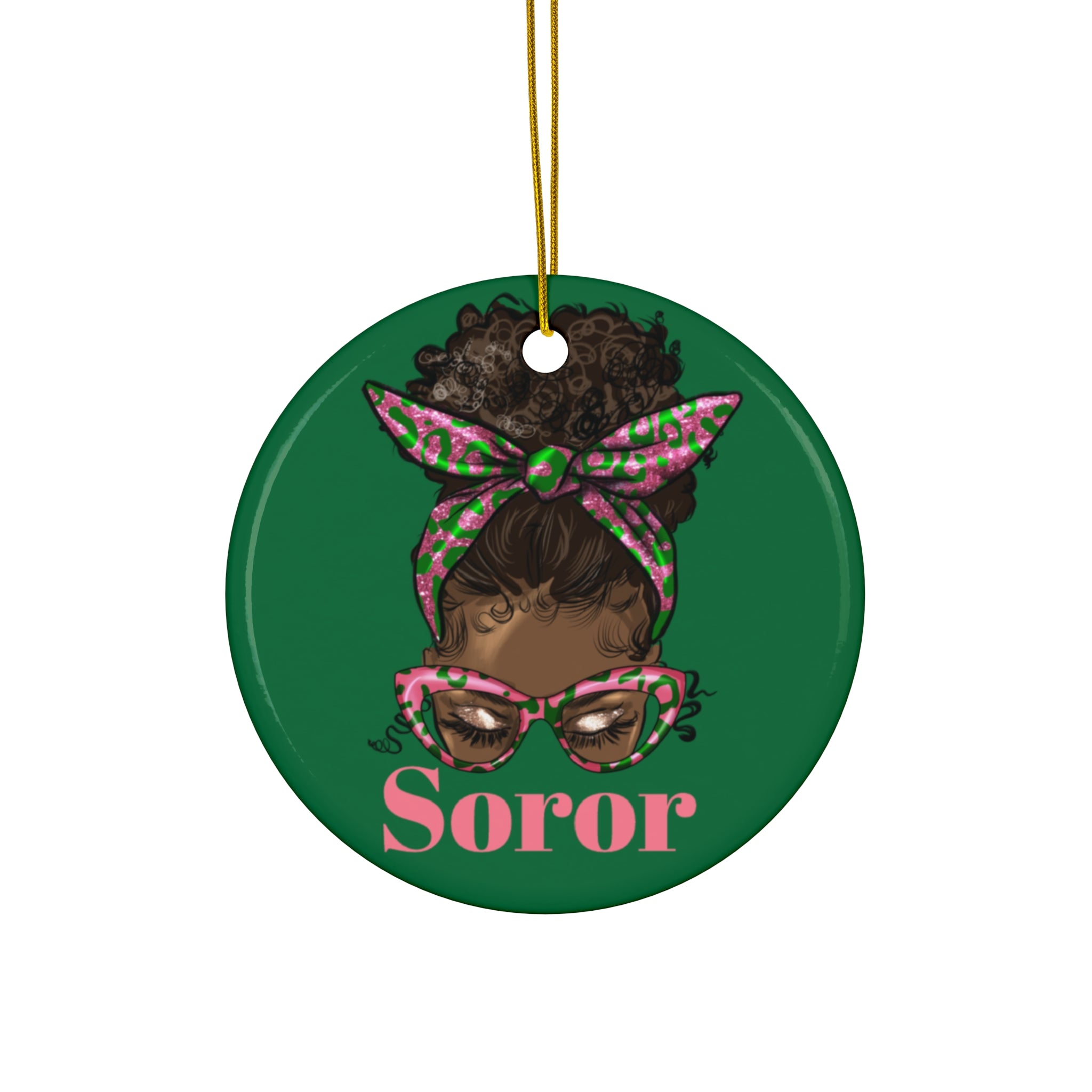 AKA, Sorority Ceramic Ornament -   Christmas Gift Exchange