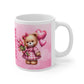 Love Teddy Bear, Valentine's Day, Mother's Day, Holiday, Ceramic Mug 11oz